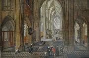 Pieter Neefs View of the interior of a church oil painting artist